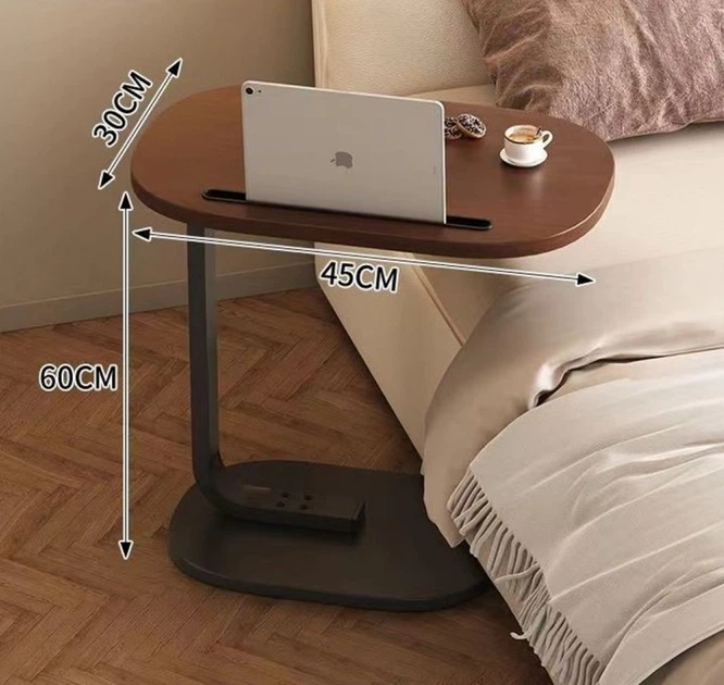 Приставний столик для ноутбука та тачпадів коричневий «Elegance Home Loft Slide» 45х30х60 см - зображення 4