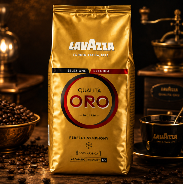 Кофе зерновой Lavazza Oro 1 кг 100% арабика, итальянский средней обжарки в зернах - Фото 11 Кофе зерновой Lavazza Oro 1 кг 100% арабика, итальянский средней обжарки в зернах - изображение 11