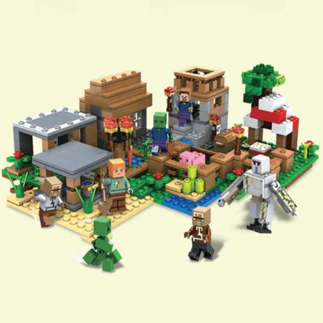 Конструктор Minecraft 569 деталей SJ8802 Поселок 6 в 1 Майнкрафт MineWorld My World - Фото 2 Конструктор Minecraft 569 деталей SJ8802 Поселок 6 в 1 Майнкрафт MineWorld My World - изображение 2