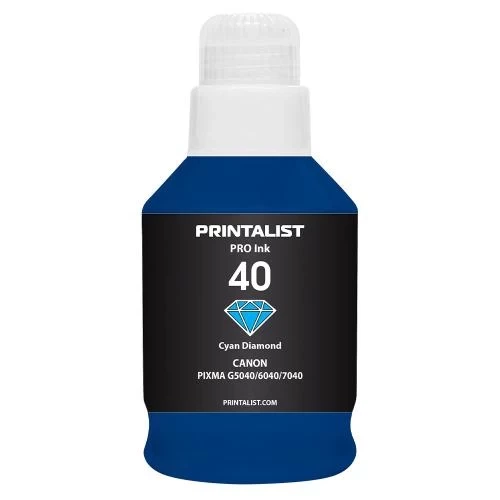 Чернила Printalist 40, Cyan, 190 мл, водорастворимые (PL40C) - Фото 1 Чернила Printalist 40, Cyan, 190 мл, водорастворимые (PL40C) - изображение 1
