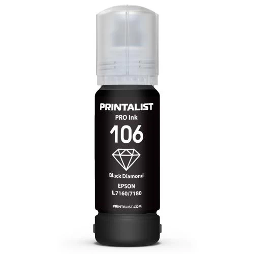 Чернила Printalist 106, Photo Black, 70 мл, водорастворимые (PL106PB) - Фото 1 Чернила Printalist 106, Photo Black, 70 мл, водорастворимые (PL106PB) - изображение 1