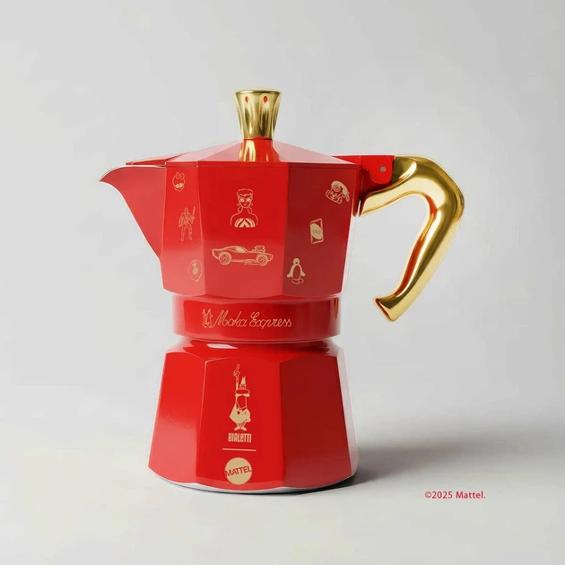 Гейзерная кофеварка Bialetti SET MATTEL - 80th Anniversary 0005263 - Фото 3 Гейзерная кофеварка Bialetti SET MATTEL - 80th Anniversary 0005263 - изображение 3
