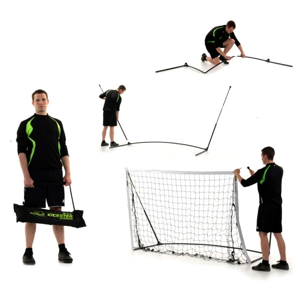 Ворота футбольні Quickplay Kickster 05757 180 х 120 см чорно-білі - изображение 5