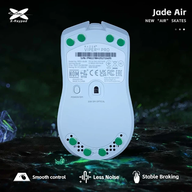 Глайди для мишки X-Raypad Jade Air Universal Dots - Фото 2 Глайди для мишки X-Raypad Jade Air Universal Dots - зображення 2