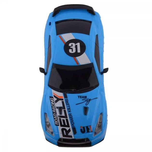 Машинка для дрифта на радиоуправлении Rally Series Nissan GT-R 4WD - Синяя - Фото 4 Машинка для дрифта на радиоуправлении Rally Series Nissan GT-R 4WD - Синяя - изображение 4