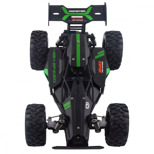 Машинка на радіокеруванні Метал/Пластик HOTDEER Off-Roader 1:23 Чорно-зелена - Фото 4 Машинка на радіокеруванні Метал/Пластик HOTDEER Off-Roader 1:23 Чорно-зелена - изображение 4
