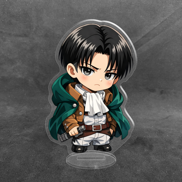 Акриловая коллекционная фигурка Чиби Chibi Атака титанов Леви Аккерман 2 10 см - Фото 1 Акриловая коллекционная фигурка Чиби Chibi Атака титанов Леви Аккерман 2 10 см - изображение 1