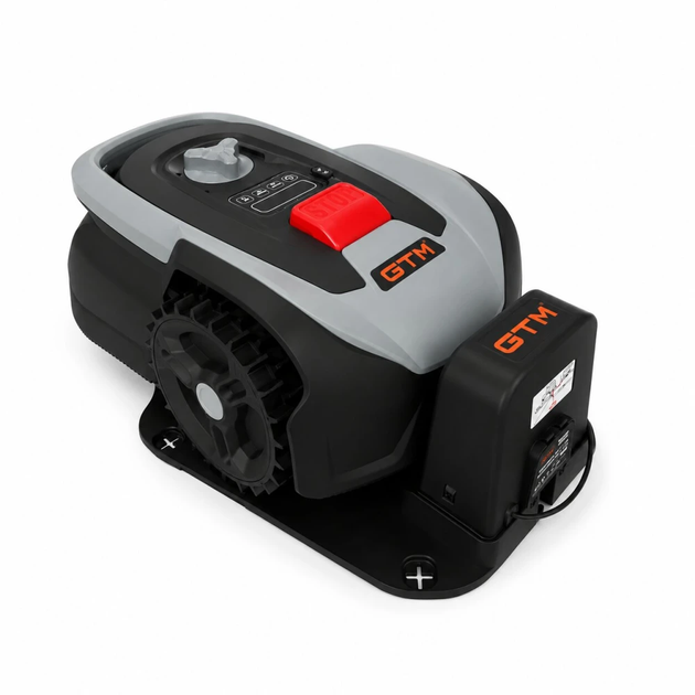 Газонокосарка-робот GTM RLM500/16W для газону до 500 м² із зарядною станцією та комплектом для встановлення - Фото 4 Газонокосарка-робот GTM RLM500/16W для газону до 500 м² із зарядною станцією та комплектом для встановлення - изображение 4