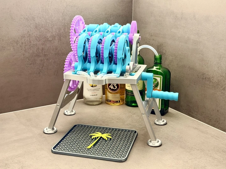 Механическая Машина Для Смешивания Напитков Cocktail and Drink Mixing Machine 100% Mechanical 50 См 3Д Печать - Фото 3 Механическая Машина Для Смешивания Напитков Cocktail and Drink Mixing Machine 100% Mechanical 50 См 3Д Печать - изображение 3