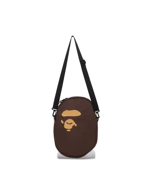 Сумка через плечо Bape Ape Head Shoulder Bag в коричневом цвете. - Фото 7 Сумка через плечо Bape Ape Head Shoulder Bag в коричневом цвете. - изображение 7