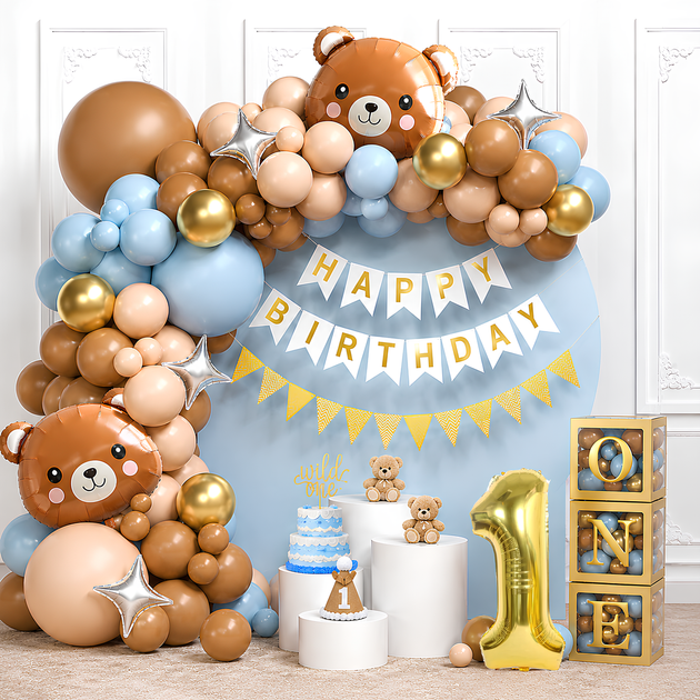 Фотозона из шаров Baby Teddy ONE ( 140 шаров) - Фото 1 Фотозона из шаров Baby Teddy ONE ( 140 шаров) - изображение 1