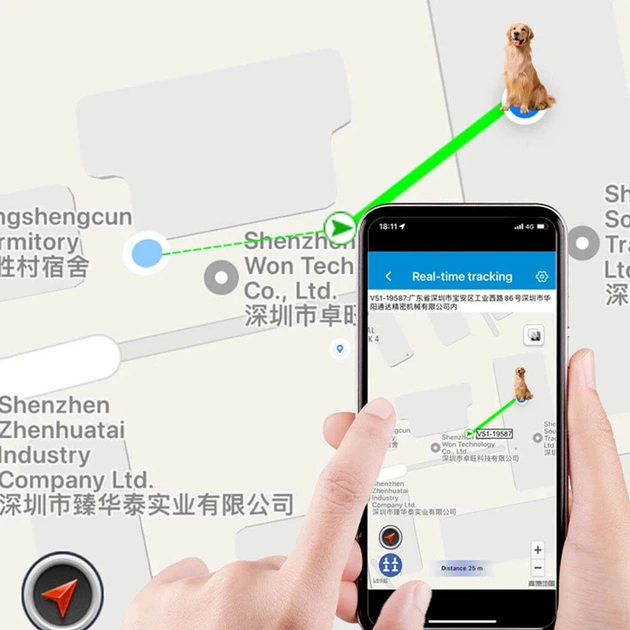 GPS-трекер V53 Pet Tracker, Белый - 605725 - изображение 8