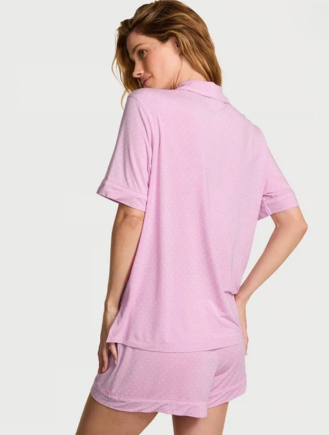 Піжама (шорти + сорочка) Modal-Cotton Shоrt Pajama Set Victoria's Secret M Бузковий (27226053) - Фото 2 Піжама (шорти + сорочка) Modal-Cotton Shоrt Pajama Set Victoria's Secret M Бузковий (27226053) - изображение 2