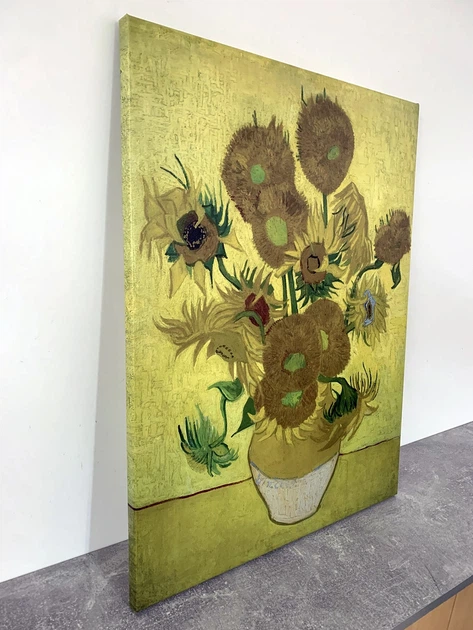 Інтер'єрна картина Соняшники, Вінсент ван Гог, Vincent van Gogh, Sunflowers, интер'єрний декор, 40×30 см (id6654) - Фото 6 Інтер'єрна картина Соняшники, Вінсент ван Гог, Vincent van Gogh, Sunflowers, интер'єрний декор, 40×30 см (id6654) - зображення 6