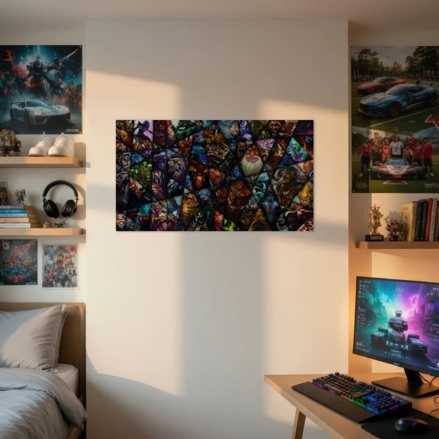 Постер Дота 2, коллаж из всех персонажей, Dota 2, декор комнаты геймера, A3 24×42 см (id2406) - Фото 2 Постер Дота 2, коллаж из всех персонажей, Dota 2, декор комнаты геймера, A3 24×42 см (id2406) - изображение 2