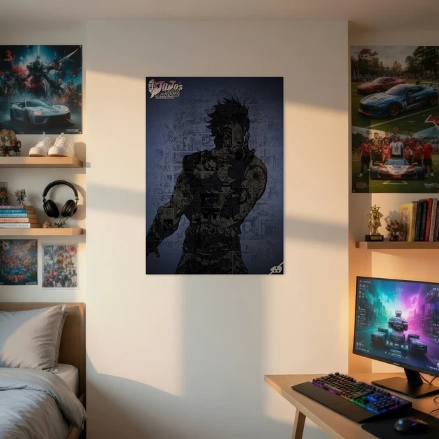 Постер Невероятные приключения ДжоДжо, Jojo's Bizarre Adventure, аниме, A3 42×29 см (id2536) - изображение 2