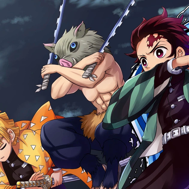 Интерьерная картина Истребитель демонов, Demon Slayer: Kimetsu no Yaiba, аниме, декор комнаты подростка, 43×60 см (id5364) - изображение 5