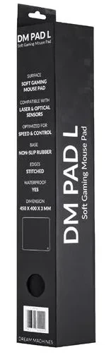 Ігрова поверхня Dream Machines DM Pad L Black 450x400x3 - зображення 3