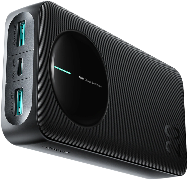 УМБ Joyroom JR-PBF14 Pro 20000mAh 22.5W 2x USB-A 1x USB-C Black (6956116781200) - зображення 3