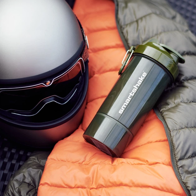 Шейкер спортивний SmartShake Original2GO One 800ml Army Green - Фото 5 Шейкер спортивний SmartShake Original2GO One 800ml Army Green - зображення 5