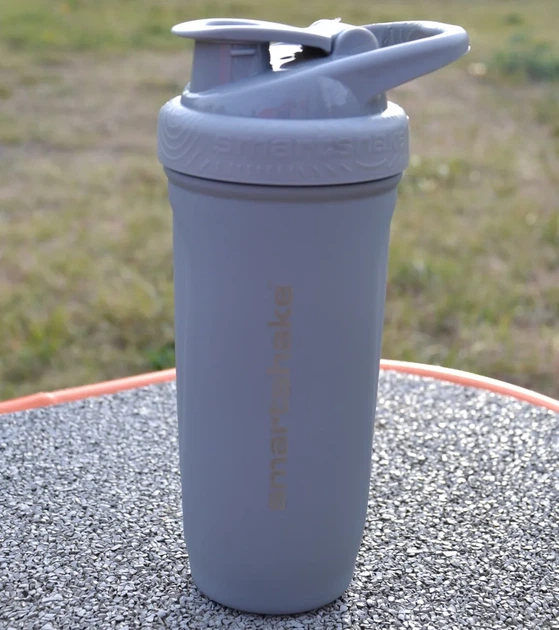 Спортивный шейкер SmartShake из нержавеющей стали 900 мл серый - изображение 2