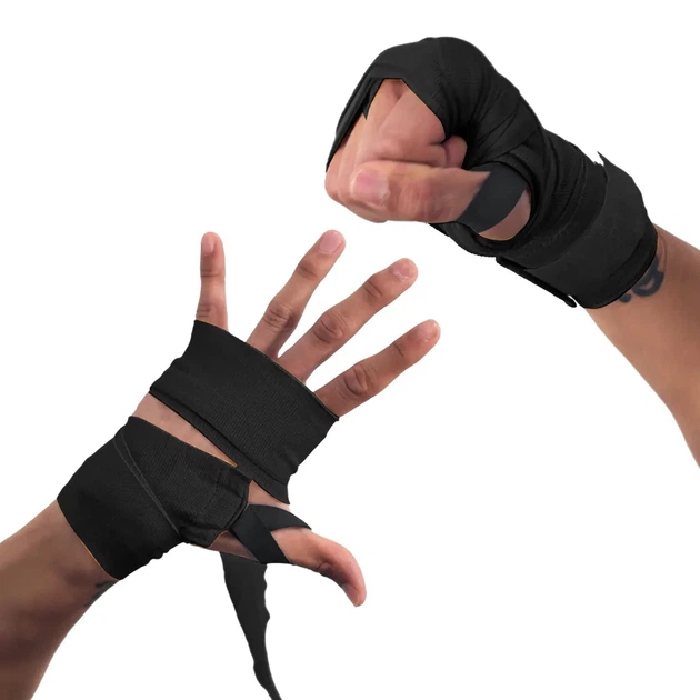 Бинти Everlast Нейлон 120 см Черный Белый Красный - Фото 6 Бинти Everlast Нейлон 120 см Черный Белый Красный - изображение 6