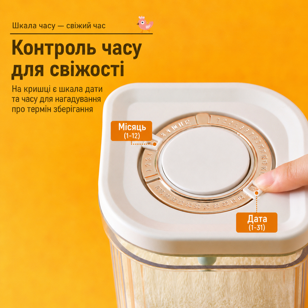 Контейнер для хранения детской сухой смеси 1200 мл с мерной ложечкой и герметичной крышкой - Фото 5 Контейнер для хранения детской сухой смеси 1200 мл с мерной ложечкой и герметичной крышкой - изображение 5