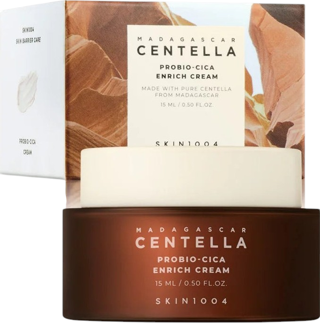 Питательный крем для лица SKIN1004 Madagascar Centella Probio-Cica Enrich Cream с пробиотиками 15 мл (8809913830245) - Фото 1 Питательный крем для лица SKIN1004 Madagascar Centella Probio-Cica Enrich Cream с пробиотиками 15 мл (8809913830245) - изображение 1