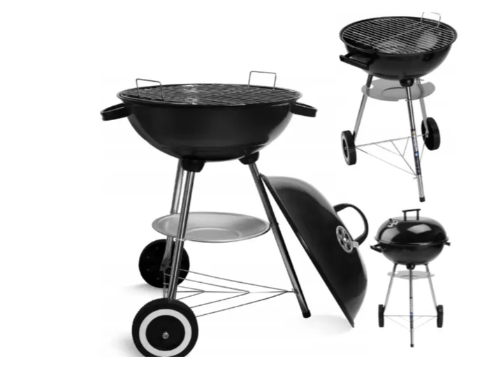 Гриль вугільний MalTec Curron MagicKugel GM6000 портативний круглий з кришкою та колесами 108083 - зображення 5