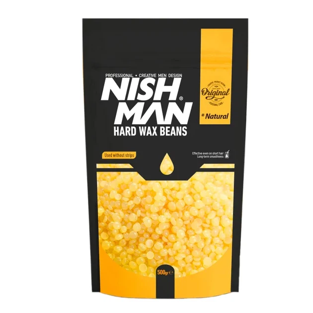 Воск для депиляции Nishman Hard Wax Beans Natural 500гр - Фото 1 Воск для депиляции Nishman Hard Wax Beans Natural 500гр - изображение 1