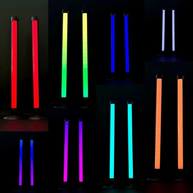 Светодиодные RGB панели 2шт. с APP Smart и пультом 24 см - Фото 2 Светодиодные RGB панели 2шт. с APP Smart и пультом 24 см - изображение 2