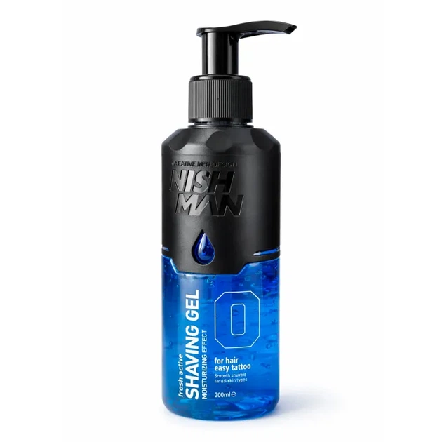 Гель для бритья Nishman Shaving Gel No.00 Easy Tattoo 200 мл - Фото 1 Гель для бритья Nishman Shaving Gel No.00 Easy Tattoo 200 мл - изображение 1