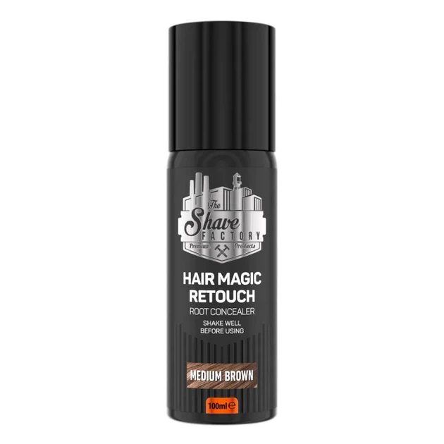 Камуфляж для седых волос The Shave Factory Hair Magic Retouch Root Concealer (Medium Brown) - Фото 1 Камуфляж для седых волос The Shave Factory Hair Magic Retouch Root Concealer (Medium Brown) - изображение 1