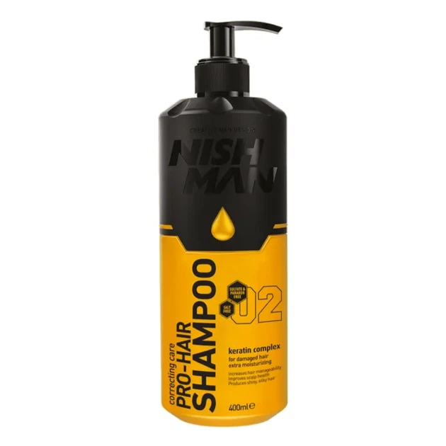 Шампунь для волос Nishman Pro-Hair Shampoo 400 мл - Фото 1 Шампунь для волос Nishman Pro-Hair Shampoo 400 мл - изображение 1