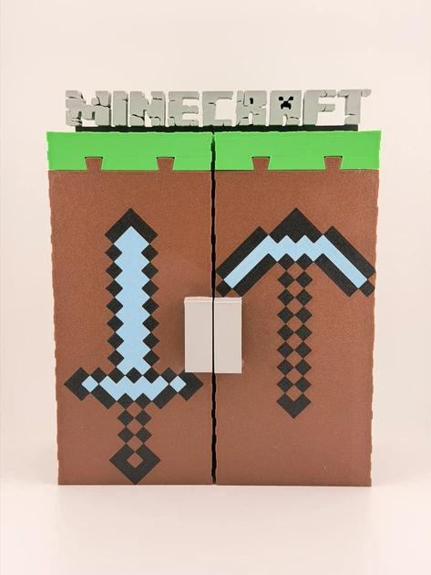 Подставка – стенд для хранения 28 фигурок Minecraft из Kinder Joy - Фото 3 Подставка – стенд для хранения 28 фигурок Minecraft из Kinder Joy - изображение 3