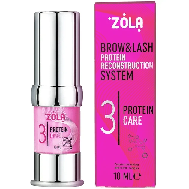 Склад для ламінування брів Zola 03 Protein Care, 10 мл - Фото 1 Склад для ламінування брів Zola 03 Protein Care, 10 мл - зображення 1