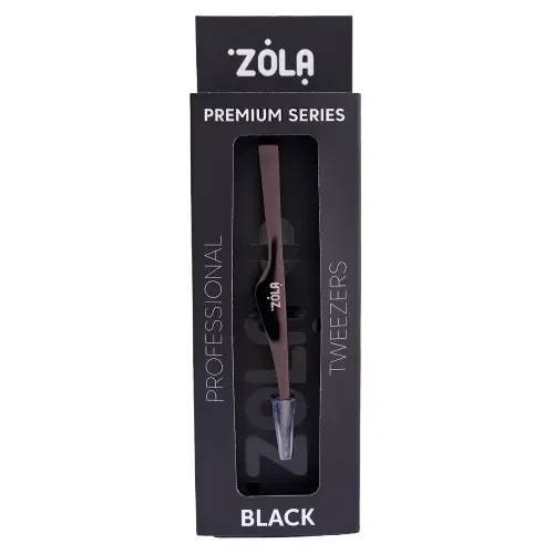 Пинцет профессиональный для бровей Zola Premium Series черный - изображение 2