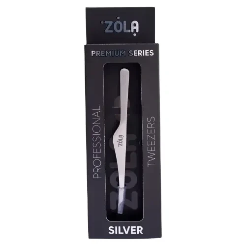 Пинцет профессиональный для бровей Zola Premium Series серебристый - изображение 2