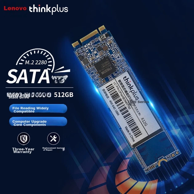 SSD диск Lenovo ThinkPlus ST600 512GB M.2 SATA 2280 (4XBON) - изображение 3