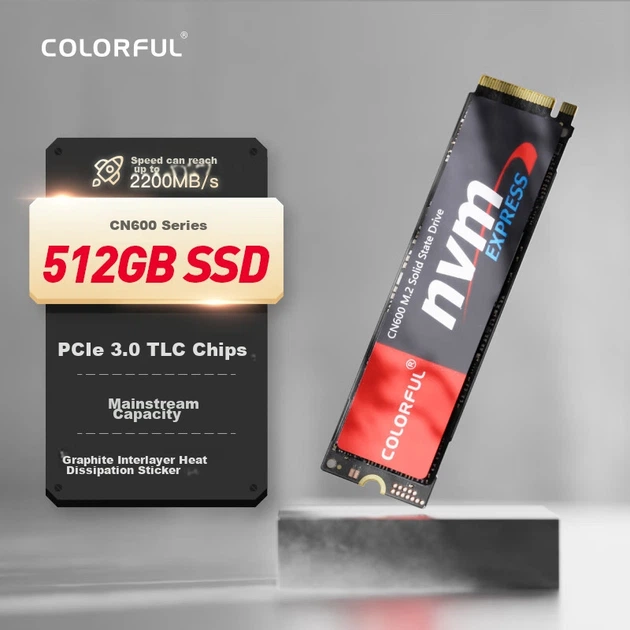 SSD диск Colorful CN600 512GB M.2 NVMe PCIe 3.0 x4 - изображение 2