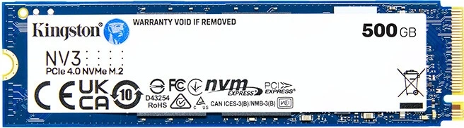 SSD диск Kingston NV3 500GB M.2 NVMe PCIe 4.0×4 - изображение 6