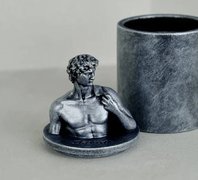 Аромасвічка DAVID AGARWOOD SILVER 100% WOOD WAX 165g 35h Гранд Презент NAC 1109 - зображення 2