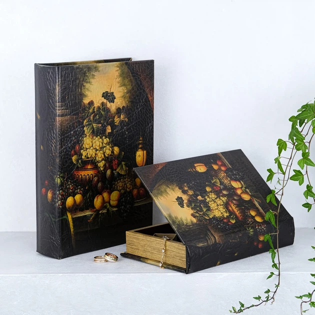 Скринька у формі книги набір з 2-х Фрукти Гранд Презент 33-KSH-XZ-L422 - изображение 4