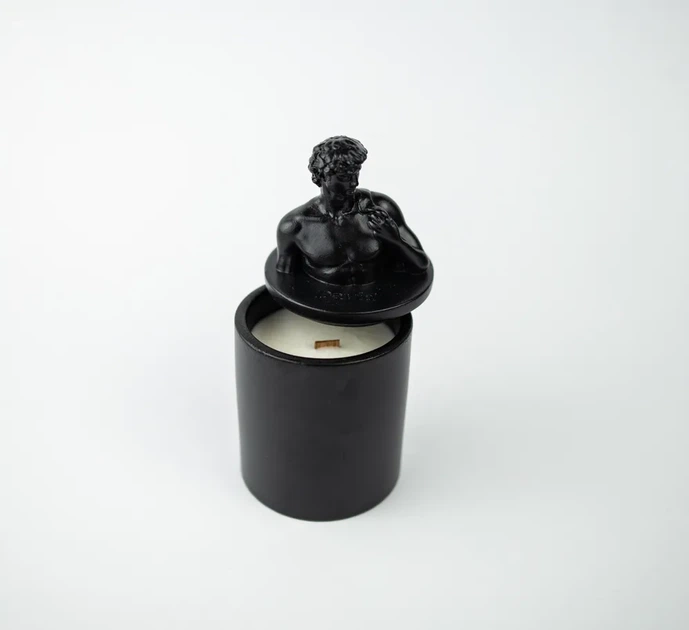 Аромасвічка DAVID AGARWOOD BLACK 100% WOOD WAX 165g 35h Гранд Презент NAC 1006BL - зображення 3