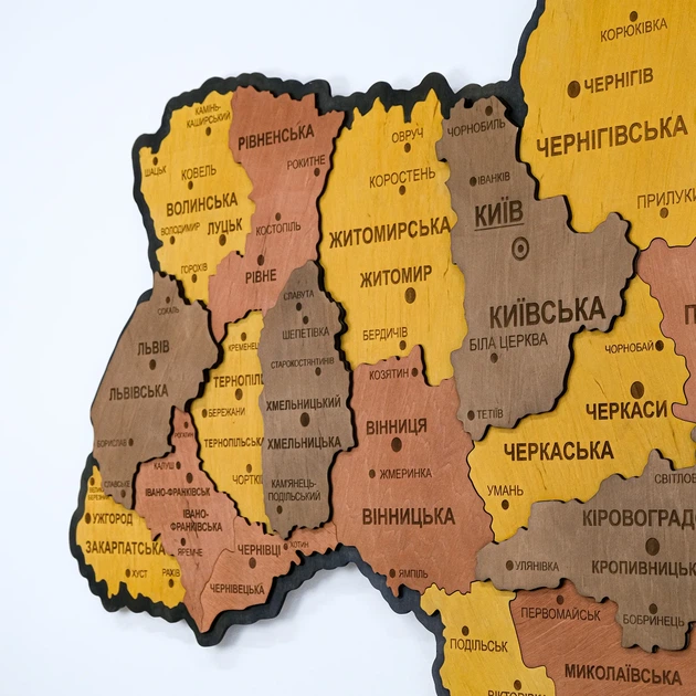 Карта України настінна велика 3D об'ємна з синьою підсвіткою (220В) в коробці 143*100 см Гранд Презент 17СС - Фото 4 Карта України настінна велика 3D об'ємна з синьою підсвіткою (220В) в коробці 143*100 см Гранд Презент 17СС - изображение 4