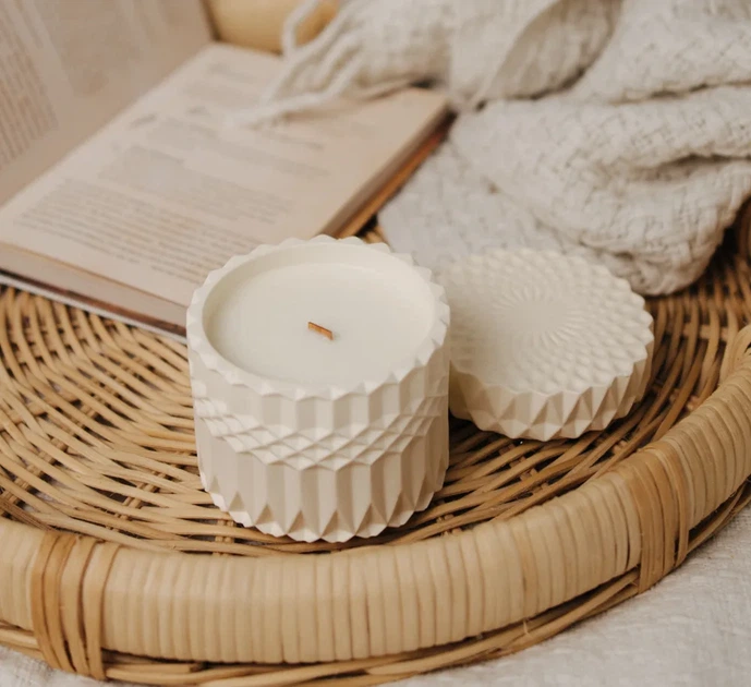 Аромасвічка ROMANTIC TEA SPA BEIGE 100% WOOD WAX 200g 42h Гранд Презент NAC 1084 - зображення 2
