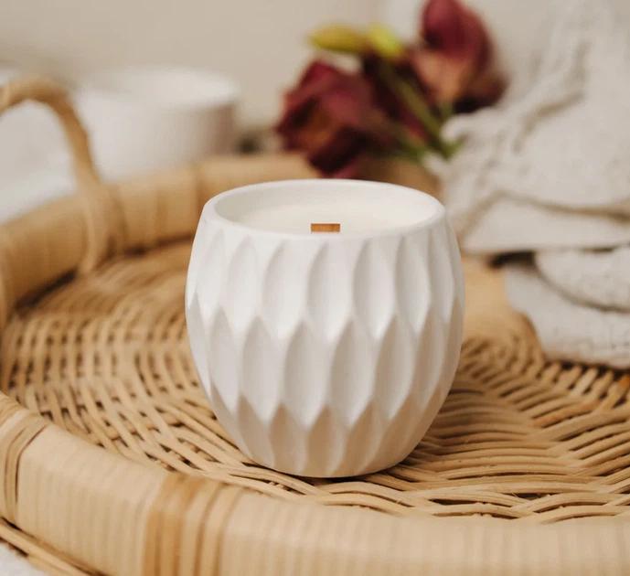 Аромасвічка RELAX KAKI WHITE 100% WOOD WAX 240g 50h Гранд Презент NAC 1096 - зображення 2