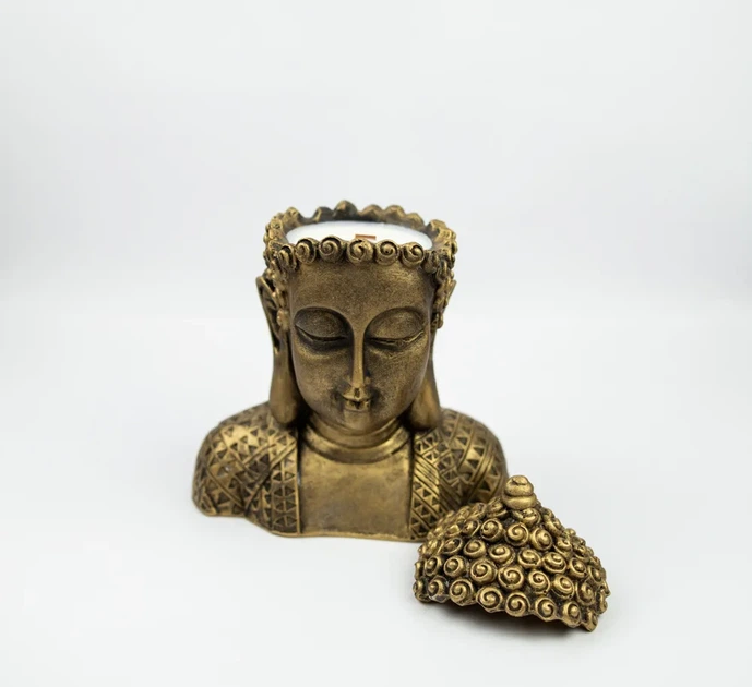 Аромасвічка BUDDHA SANDAL BRONZE 100% WOOD WAX 140g 30h Гранд Презент NAC 1062 - изображение 4