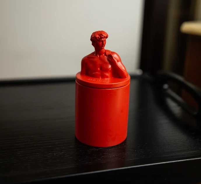 Аромасвічка DAVID AGARWOOD RED 100% WOOD WAX 165g 35h Гранд Презент NAC 1001R - зображення 6