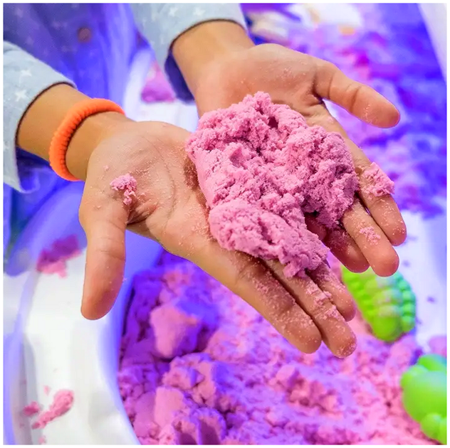 Кинетический песок 4,5 кг с песочницей и формочками для детей МС0333 - изображение 7